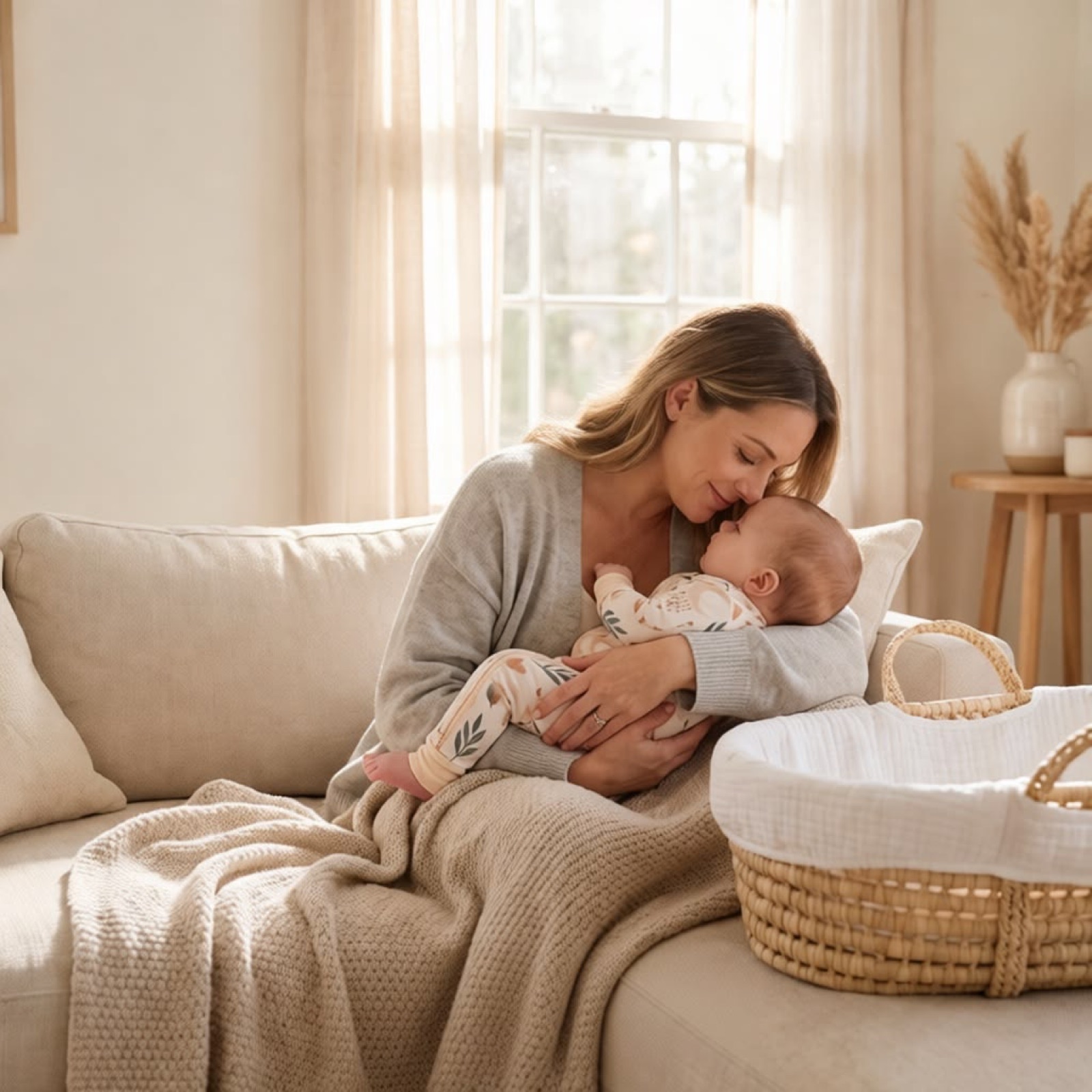 Parents with their happy baby